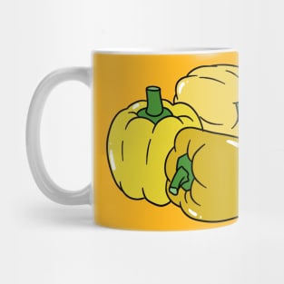 Three Yellow Bell Peppers Mug